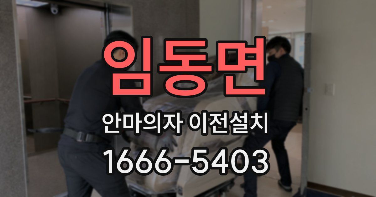 임동면 안마의자 이전설치