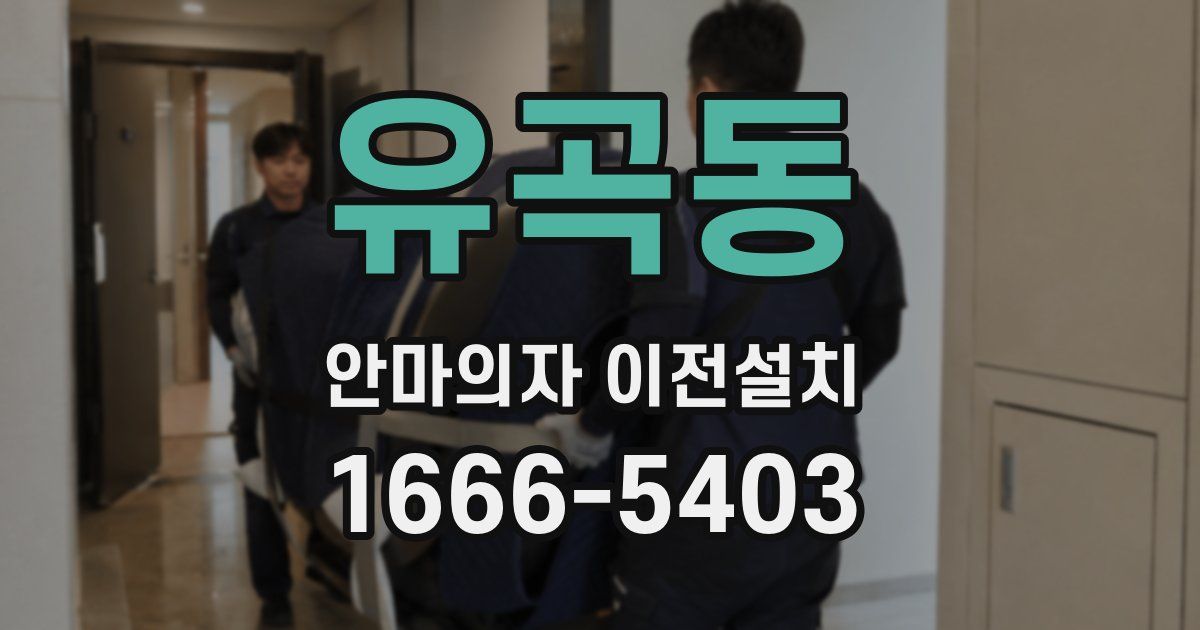 유곡동 안마의자 이전설치