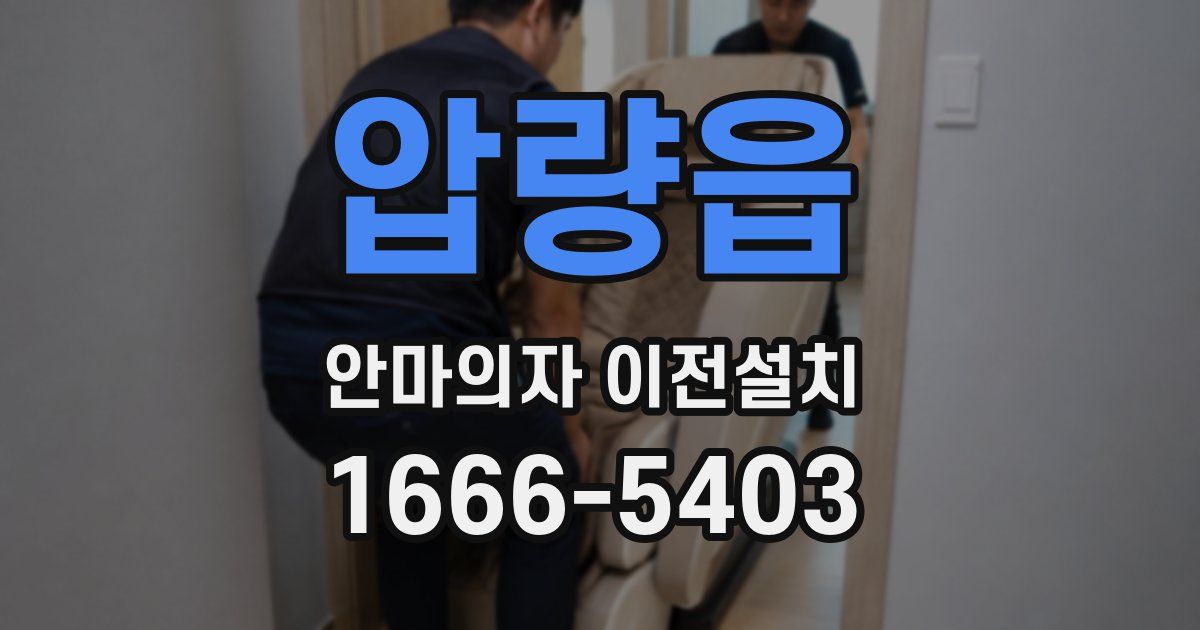압량읍 안마의자 이전설치