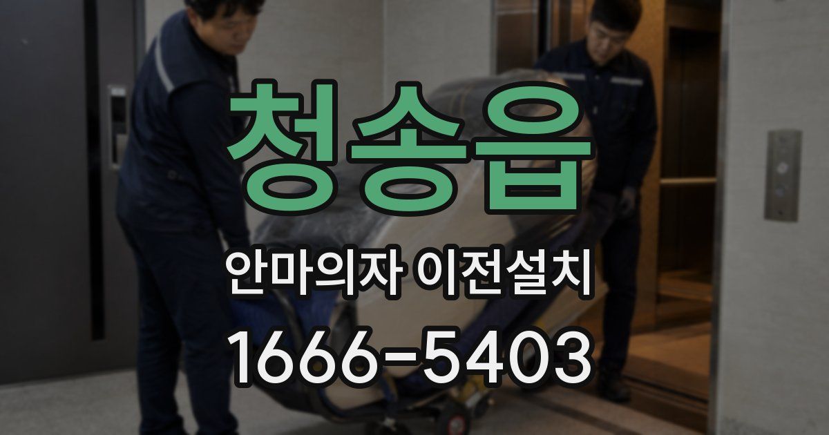청송읍 안마의자 이전설치