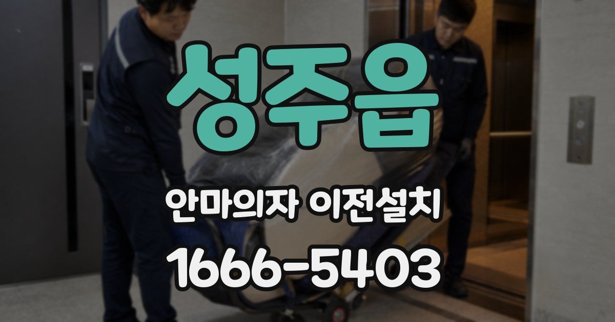 성주읍 안마의자 이전설치