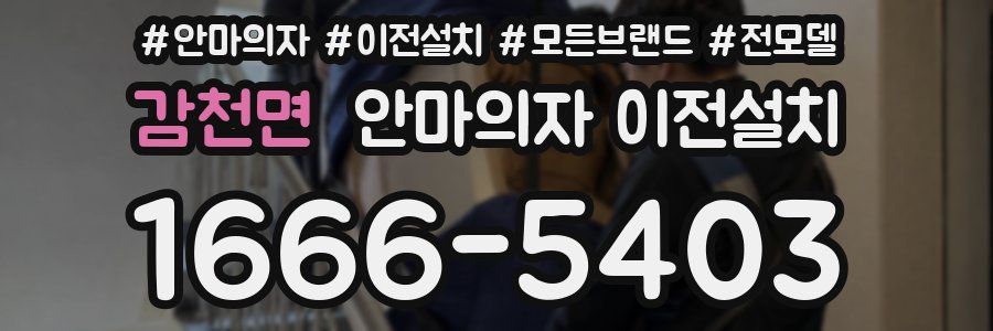 감천면 안마의자 이전설치