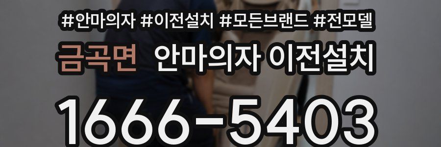 금곡면 안마의자 이전설치
