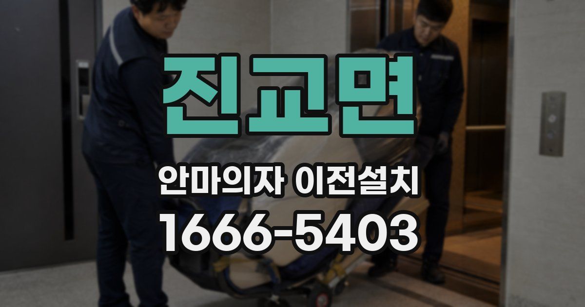 진교면 안마의자 이전설치