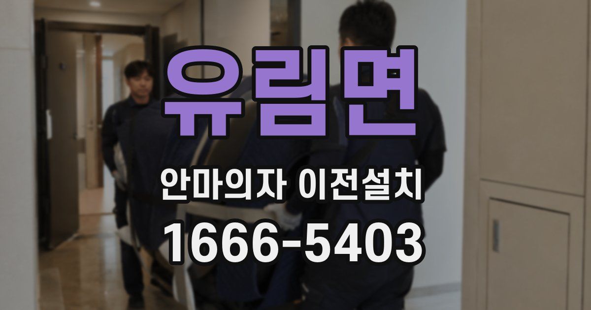유림면 안마의자 이전설치