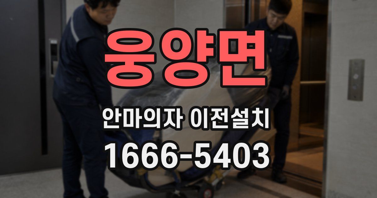 웅양면 안마의자 이전설치