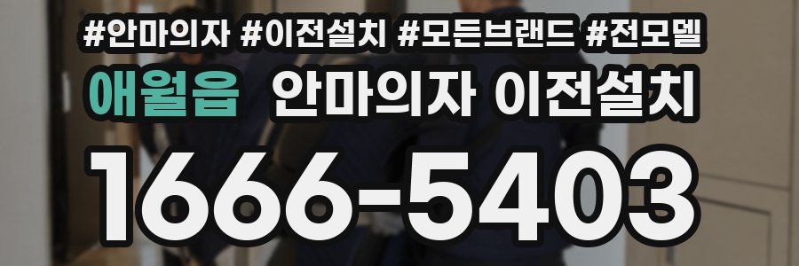 애월읍 안마의자 이전설치