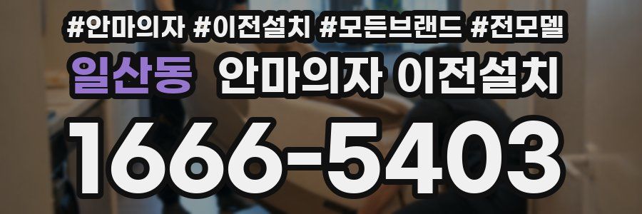 일산동 안마의자 이전설치