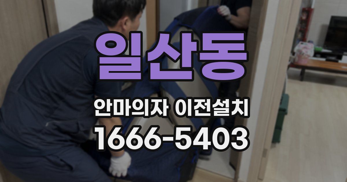 일산동 안마의자 이전설치