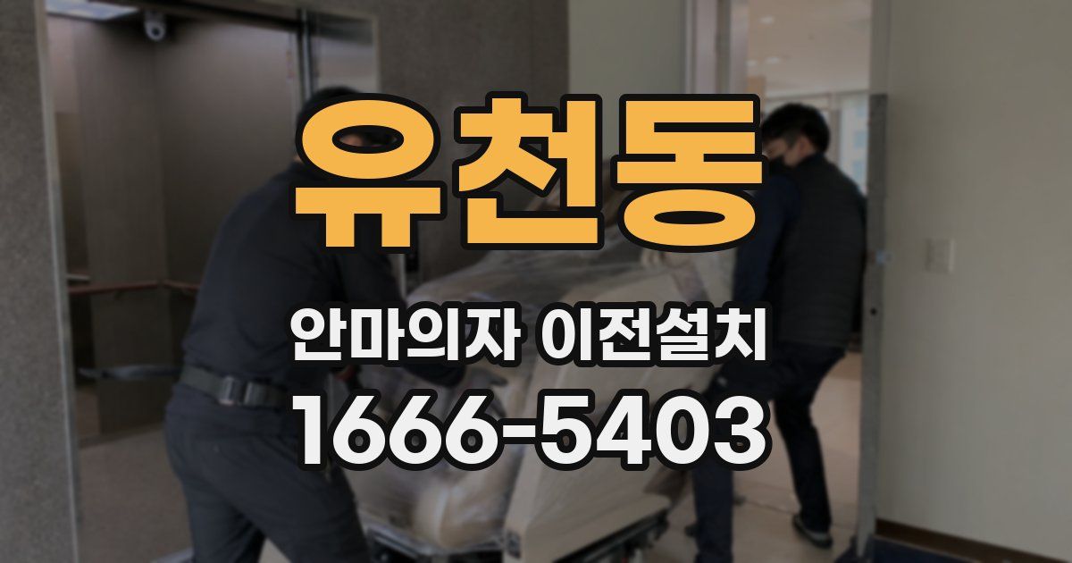 유천동 안마의자 이전설치