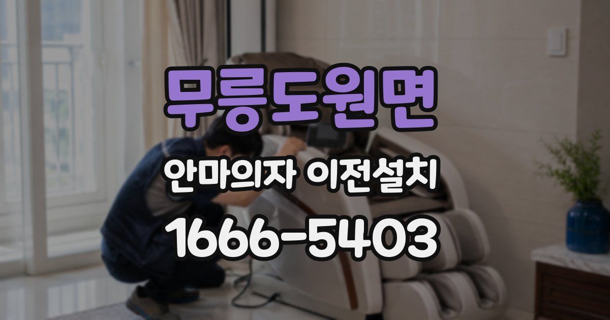 무릉도원면 안마의자 이전설치