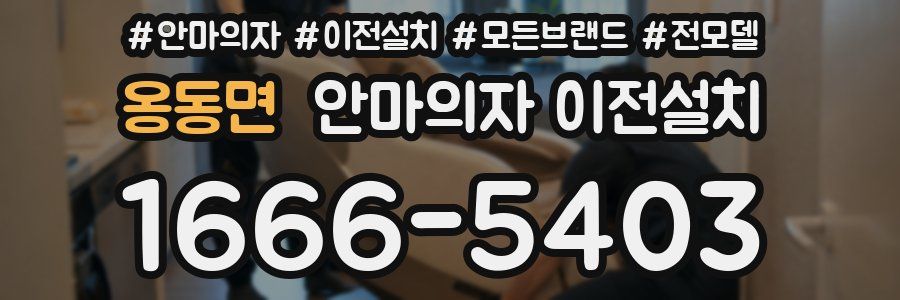 옹동면 안마의자 이전설치