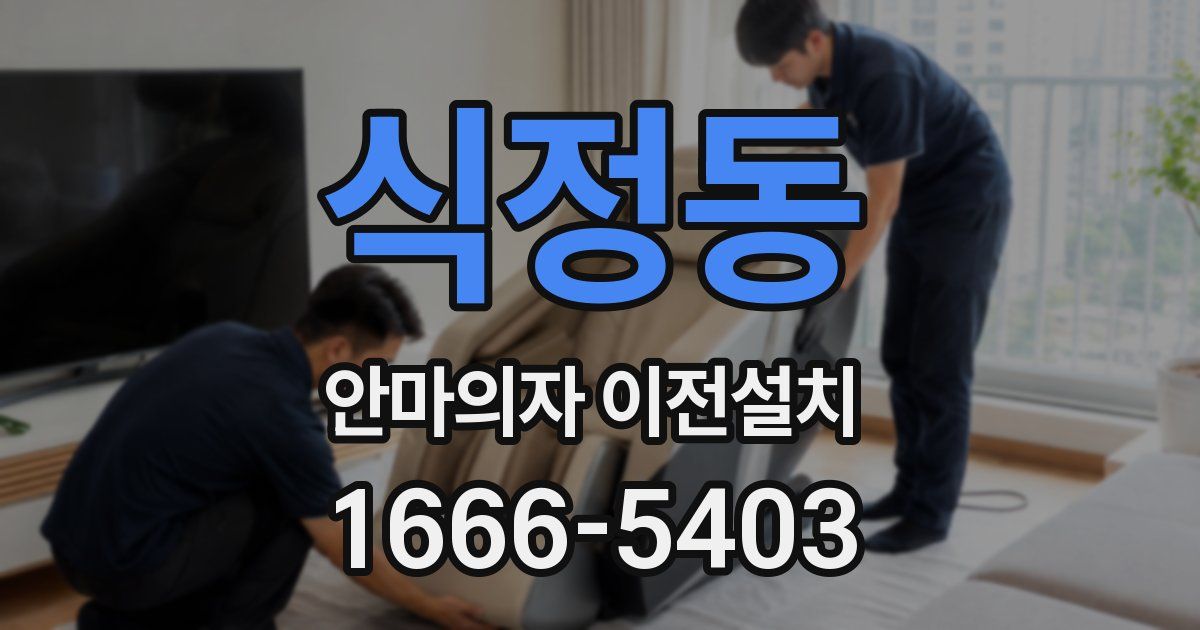 식정동 안마의자 이전설치