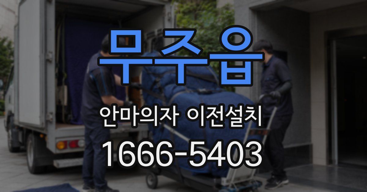 무주읍 안마의자 이전설치