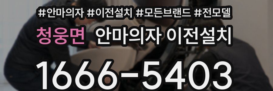 청웅면 안마의자 이전설치
