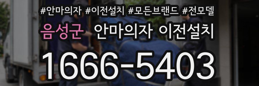 음성군 안마의자 이전설치