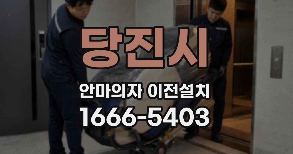 당진시 안마의자 이전설치