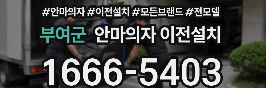 부여군 안마의자 이전설치
