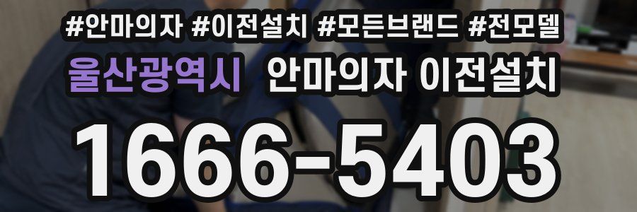 울산광역시 안마의자 이전설치