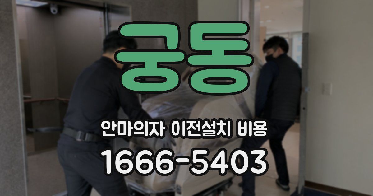 궁동 안마의자 이전설치 비용