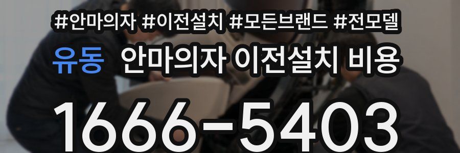 유동 안마의자 이전설치 비용
