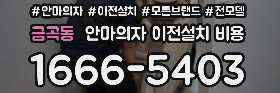금곡동 안마의자 이전설치 비용