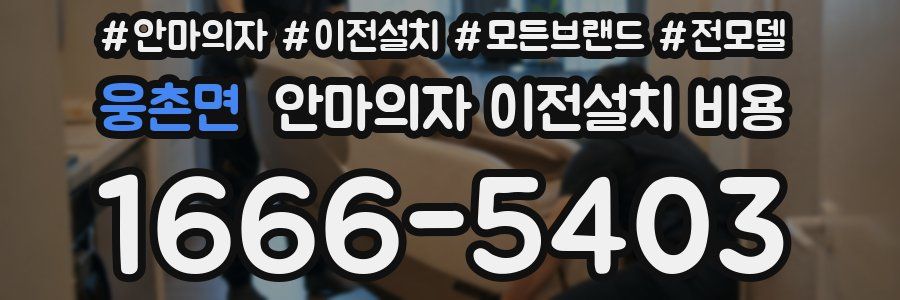 웅촌면 안마의자 이전설치 비용