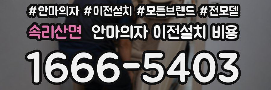 속리산면 안마의자 이전설치 비용