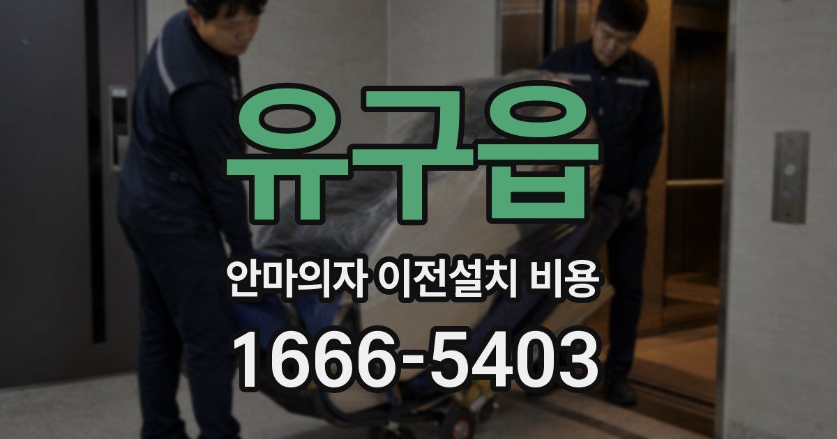 유구읍 안마의자 이전설치 비용