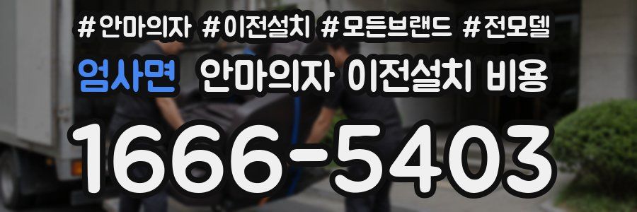 엄사면 안마의자 이전설치 비용