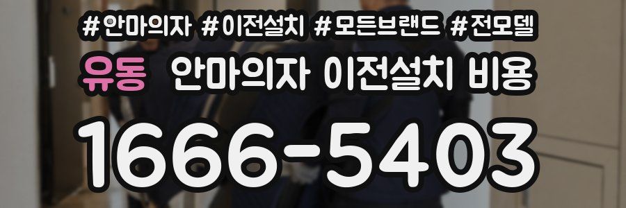 유동 안마의자 이전설치 비용
