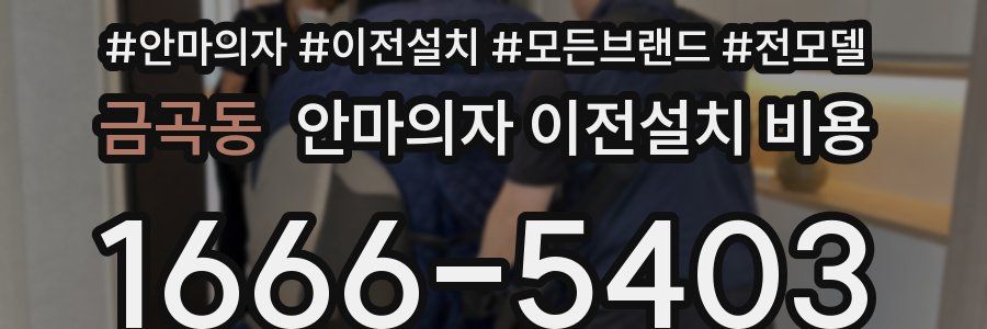 금곡동 안마의자 이전설치 비용