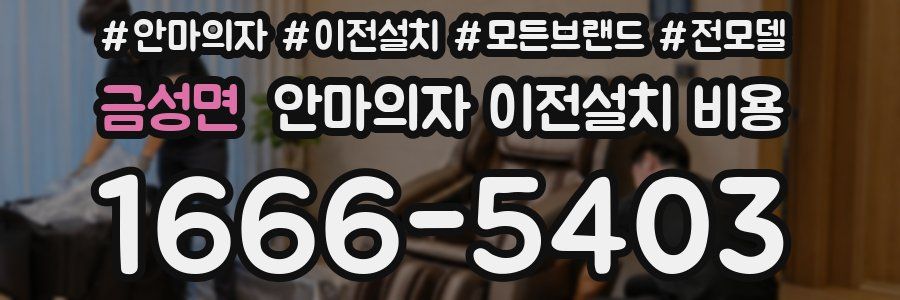 금성면 안마의자 이전설치 비용