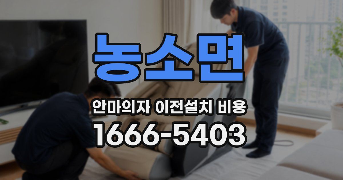 농소면 안마의자 이전설치 비용