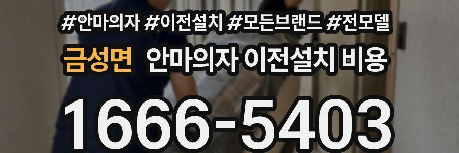 금성면 안마의자 이전설치 비용