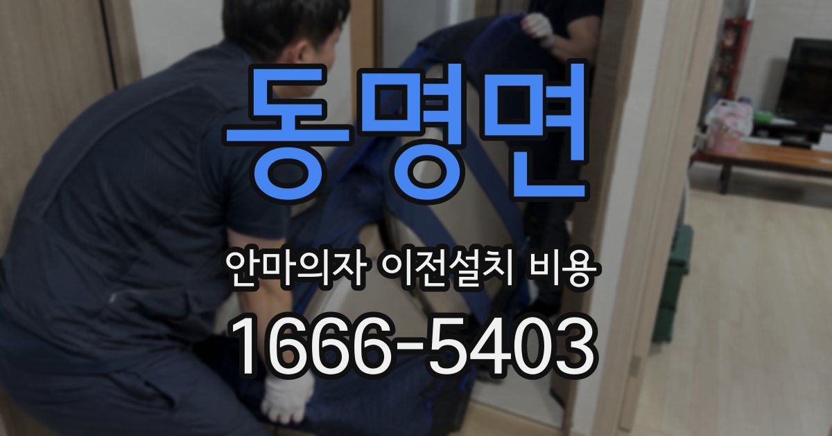 동명면 안마의자 이전설치 비용