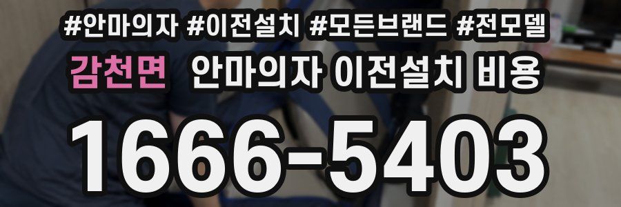 감천면 안마의자 이전설치 비용