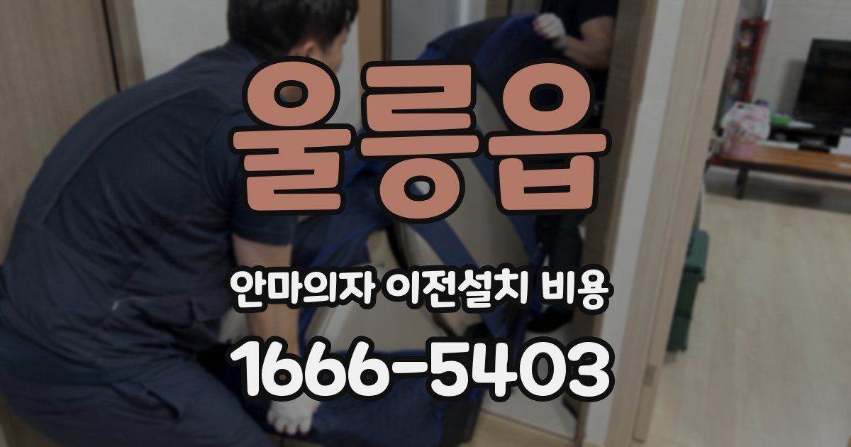 울릉읍 안마의자 이전설치 비용