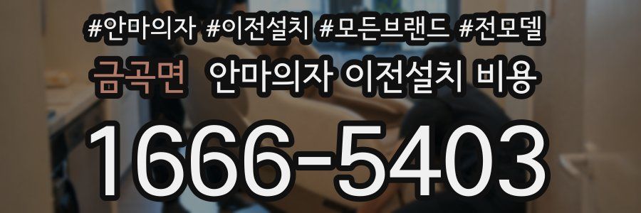 금곡면 안마의자 이전설치 비용