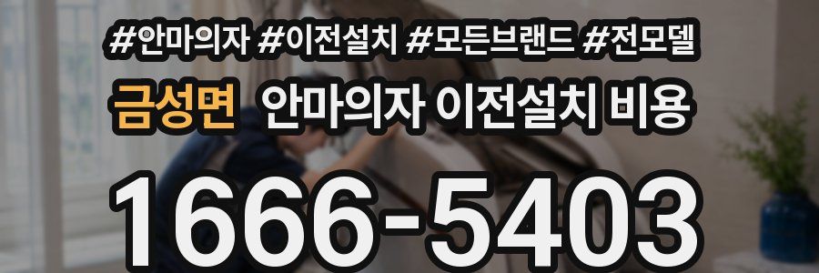 금성면 안마의자 이전설치 비용