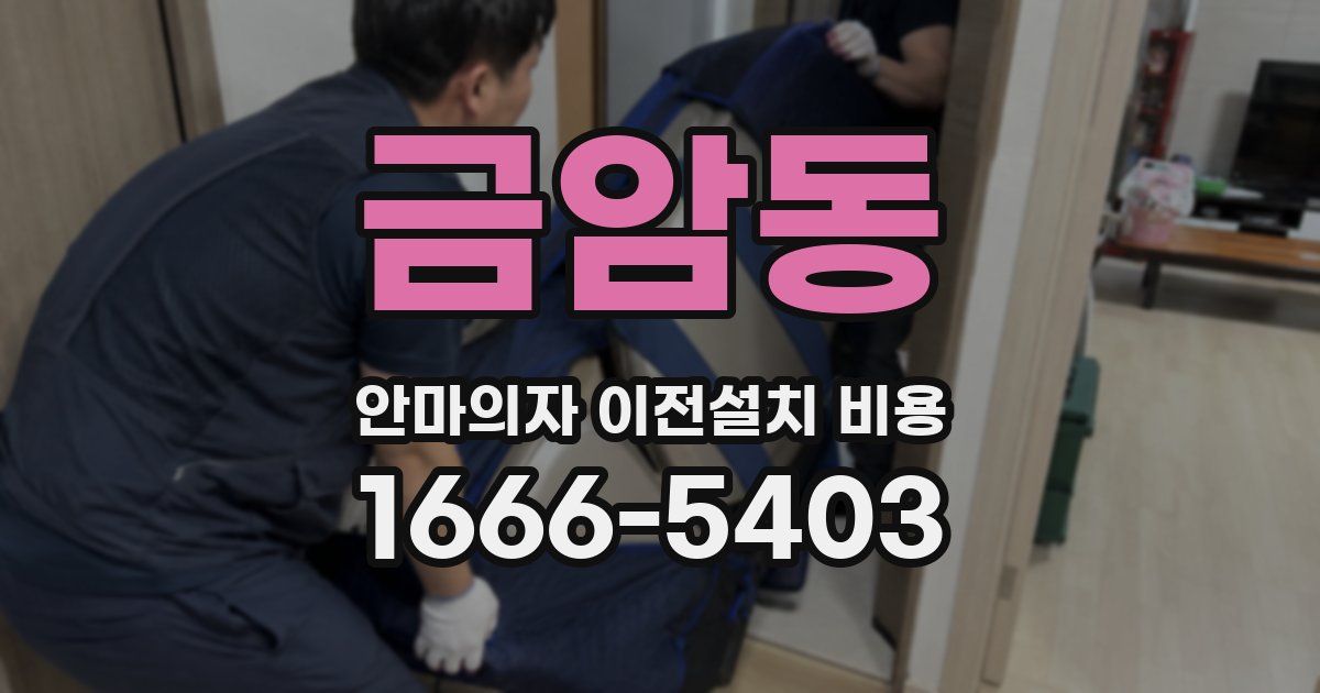 금암동 안마의자 이전설치 비용