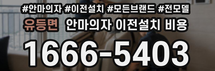 유등면 안마의자 이전설치 비용