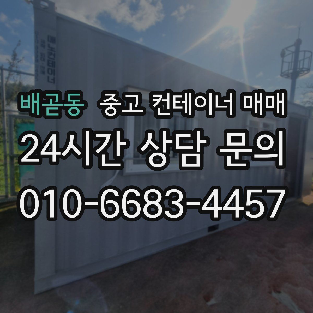 배곧동 중고 컨테이너 매매