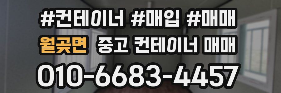 월곶면 중고 컨테이너 매매