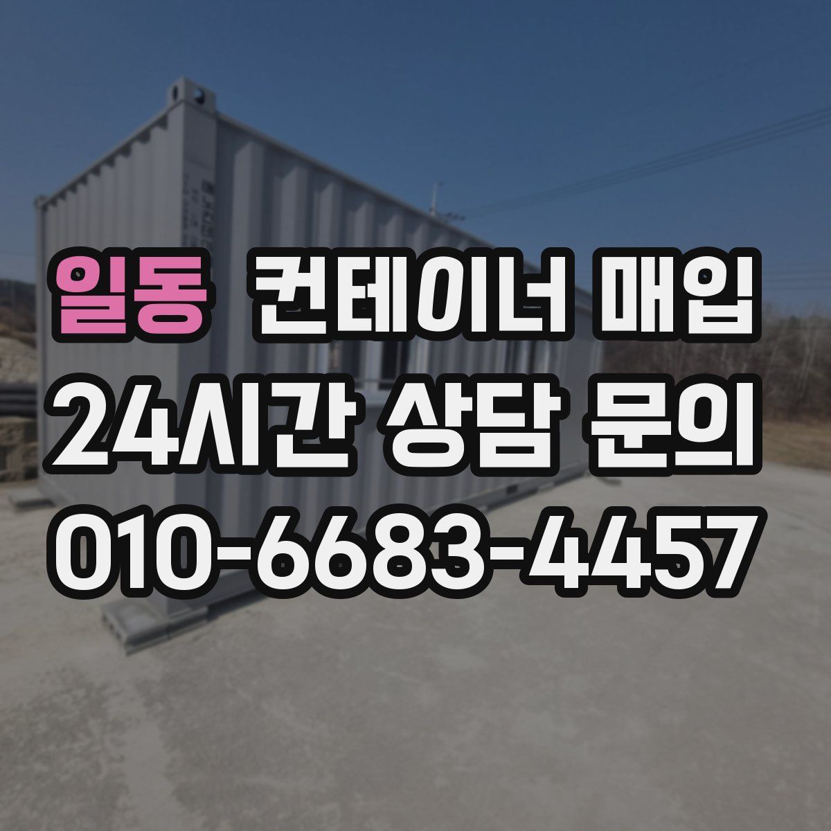 일동 컨테이너 매입