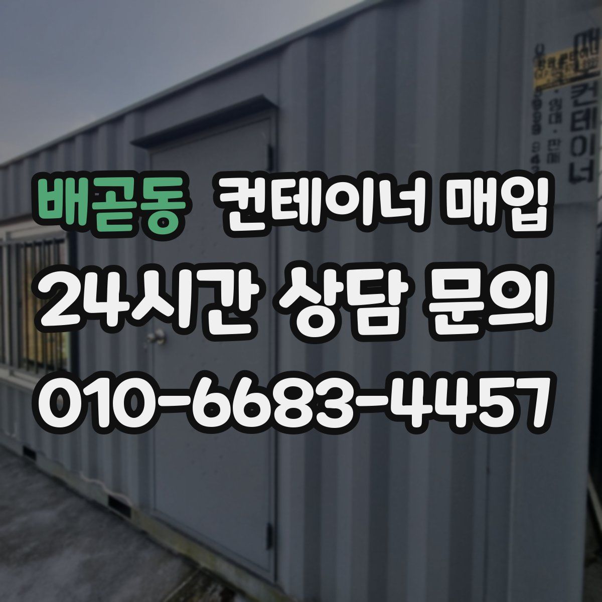 배곧동 컨테이너 매입