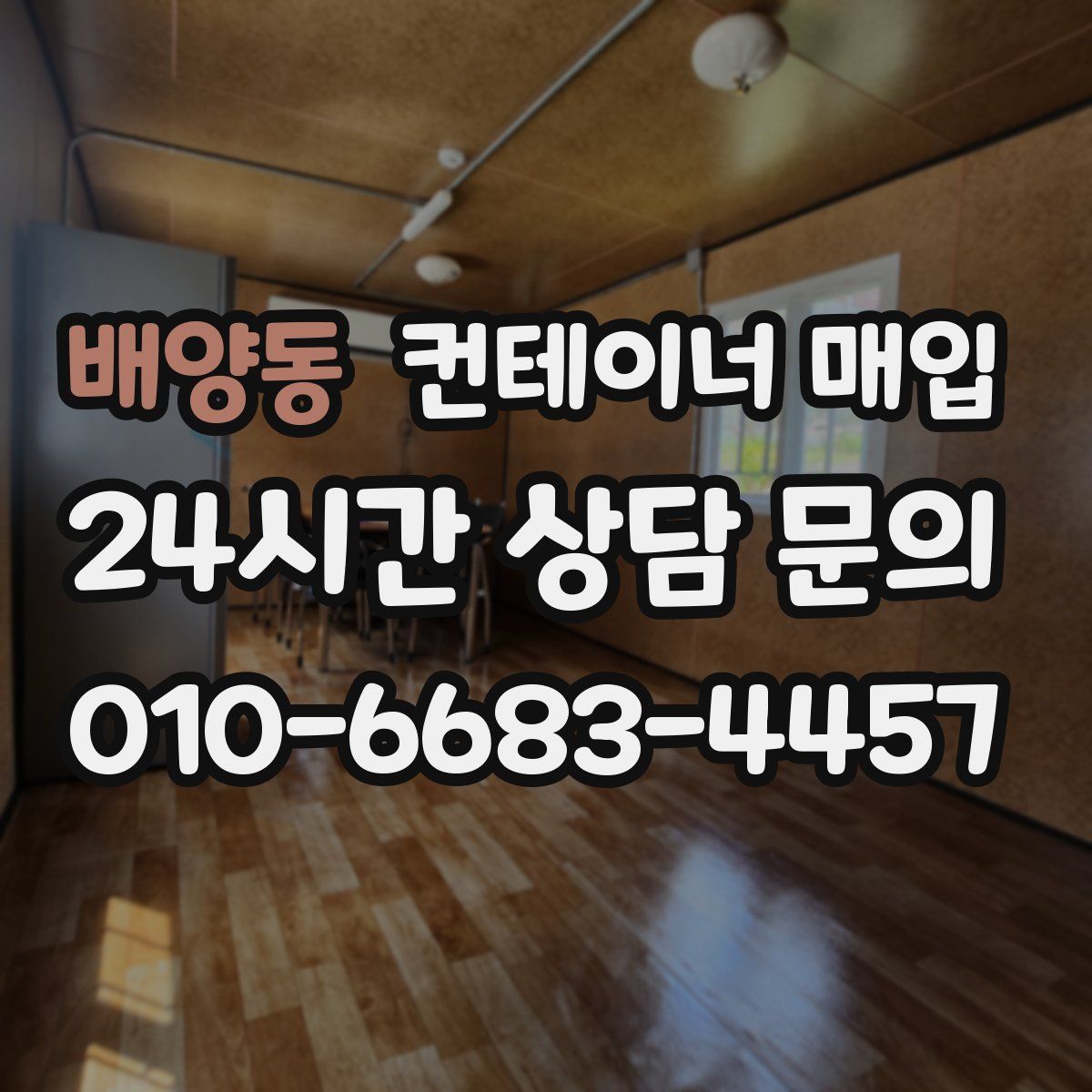 배양동 컨테이너 매입