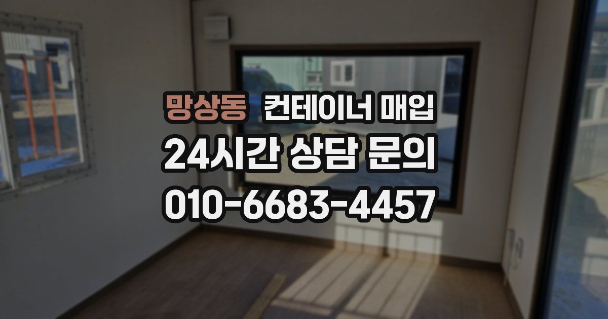 망상동 컨테이너 매입