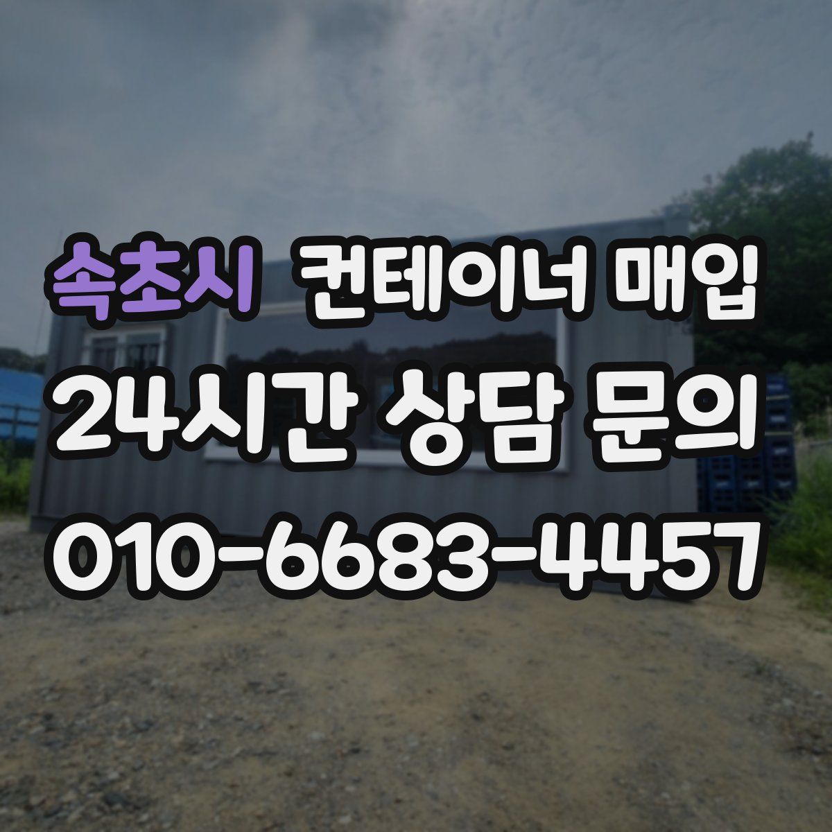 속초시 컨테이너 매입
