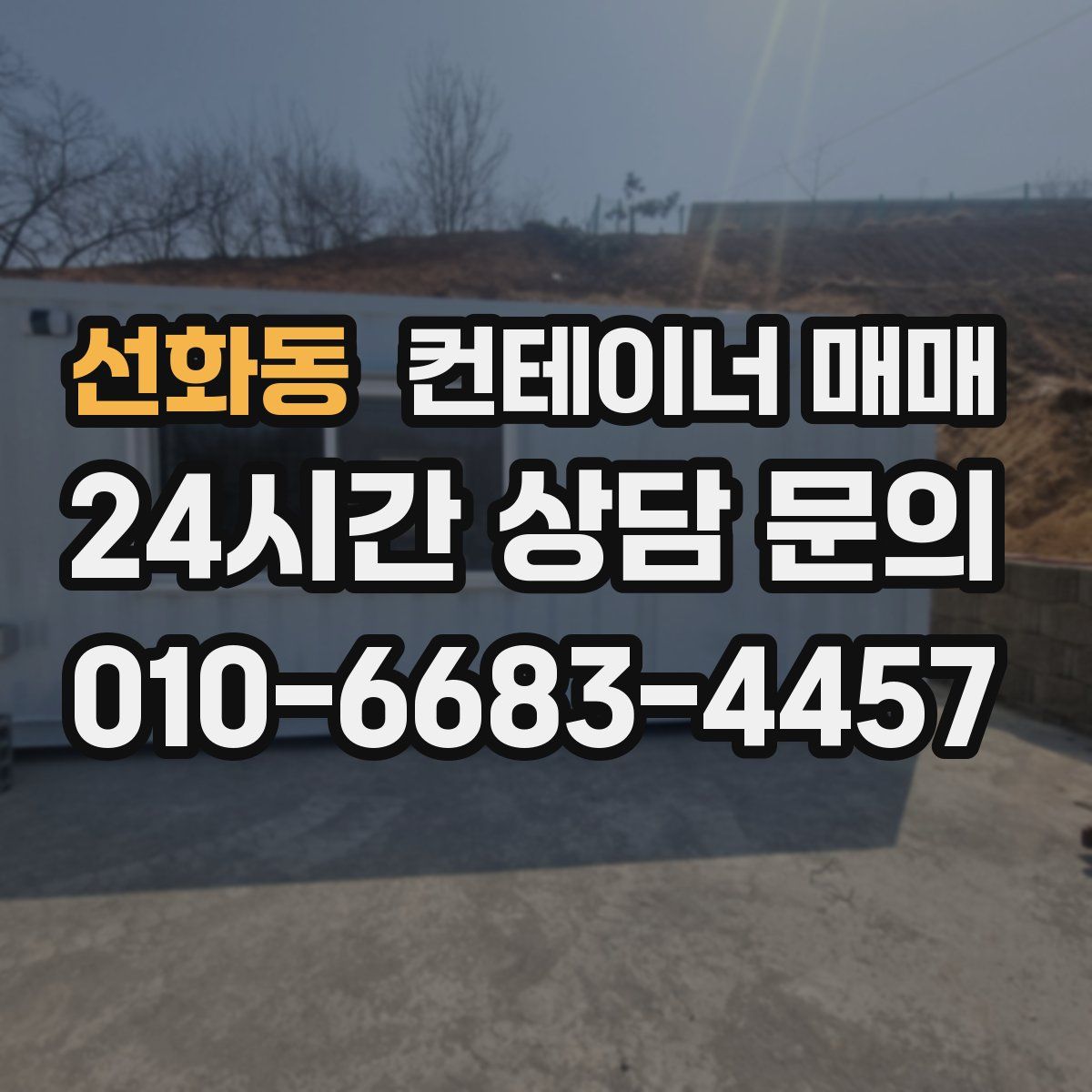 선화동 컨테이너 매매